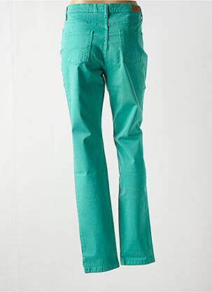 Pantalon slim țesătură poplin mărime normală verde LCDN femeie