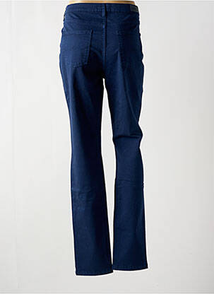 Pantalon slim țesătură poplin mărime normală albastru LCDN femeie