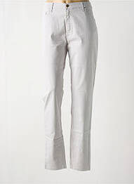 Pantalon slim țesătură poplin mărime normală gri LCDN femme