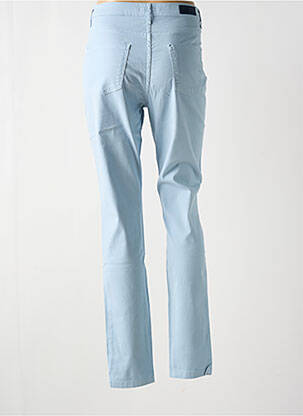 Pantalon slim țesătură poplin mărime normală albastru LCDN femeie