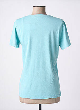 Tricou croială dreaptă mâneci scurte albastru AMERICAN VINTAGE femeie