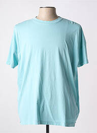 Tricou croială dreaptă mâneci scurte albastru AMERICAN VINTAGE homme