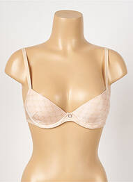 Sutien efect material satinat top sutien push-up roz ANTIGEL femme