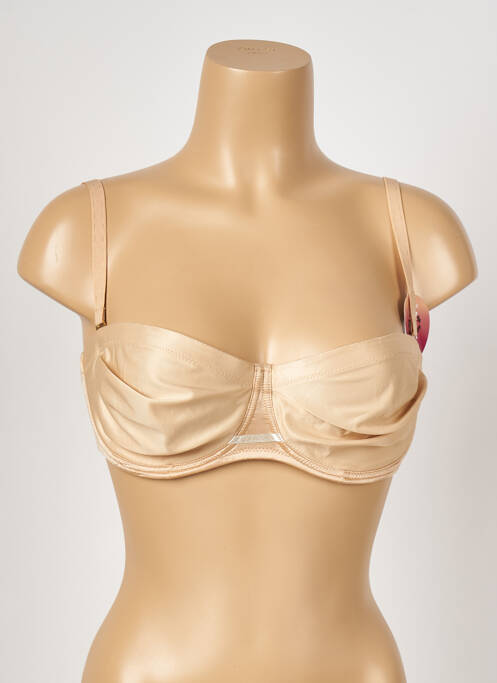 Sutien efect material satinat sutien balconet cu decolteu înalt piele BARBARA femme