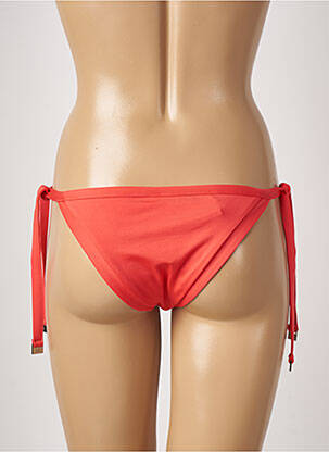 Chiloți de baie efect material satinat bikini portocalie SEAFOLLY femeie