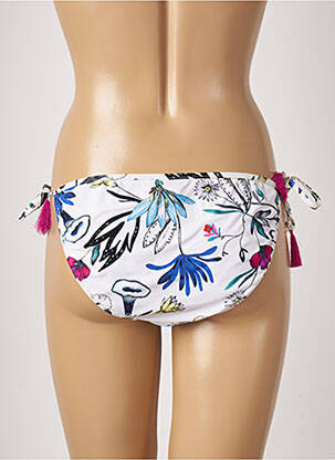 Chiloți de baie imprimeu floral bikini alb SEAFOLLY femeie