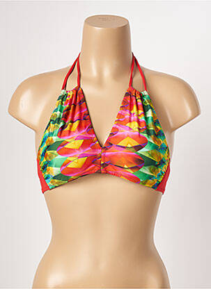 Sutien de costum de baie roșu ANTIGEL femeie