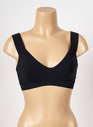 Sutien de costum de baie elasticitate sutien cupe întregi cu decolteu înalt negru PAIN DE SUCRE femeie