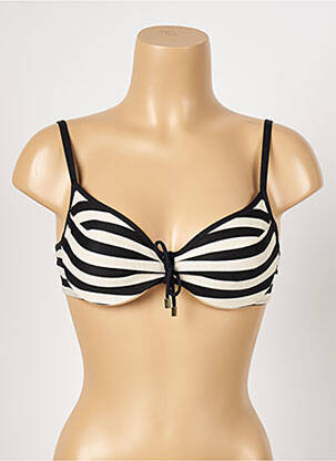 Sutien de costum de baie elasticitate sutien cupe întregi cu decolteu înalt negru MARIE JO femeie