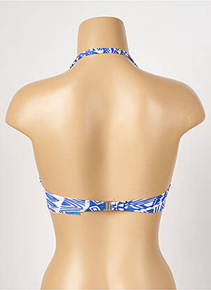 Sutien de costum de baie elasticitate top sutien modelat albastru ANTIGEL femeie