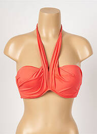 Sutien de costum de baie elasticitate top sutien modelat portocaliu SEAFOLLY femme