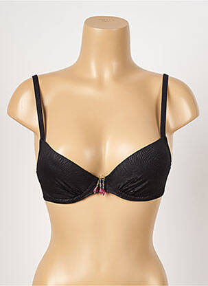 Sutien de costum de baie elasticitate top sutien push-up gri ANTIGEL femeie