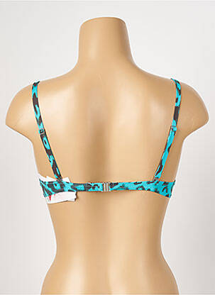 Sutien de costum de baie elasticitate top sutien push-up albastru ANTIGEL femeie
