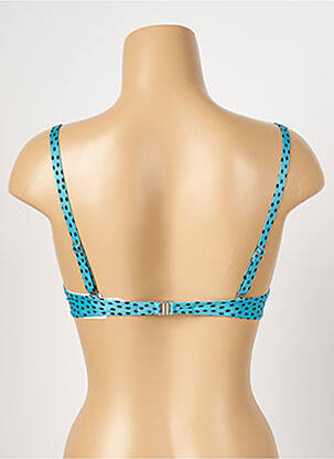 Sutien de costum de baie elasticitate top sutien push-up albastru ANTIGEL femeie