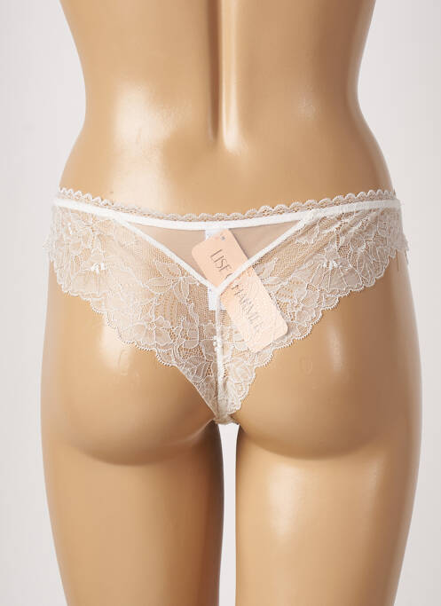 Tanga ușoară și transparentă bej LISE CHARMEL femme