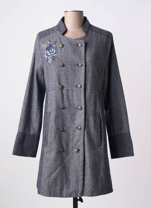 Palton lung albastru LA FIANCEE DU MEKONG femeie