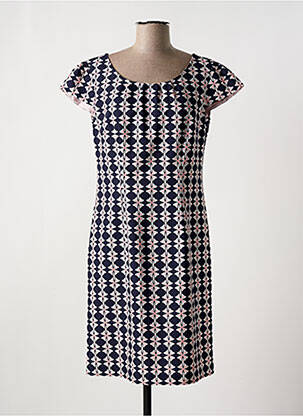 Rochie midi imprimeu fantezie mâneci scurte negru BETTY BARCLAY femeie