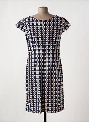 Rochie midi imprimeu fantezie mâneci scurte negru BETTY BARCLAY femeie