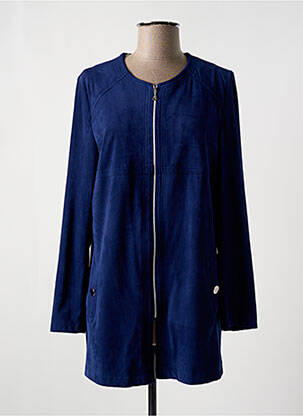 Jachete casual guler rotund albastru CHRISTINE LAURE femeie