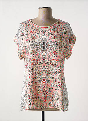 Tricou croială cambrată mâneci scurte alb JUST WHITE femeie