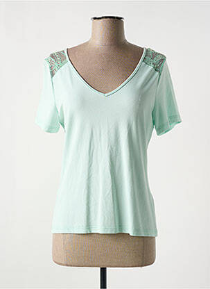 Tricou albastru PAUSE CAFE femeie