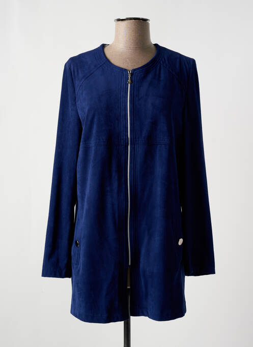 Jachete casual guler rotund albastru CHRISTINE LAURE femme