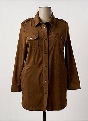 Tunică mâneci lungi maro CHRISTINE LAURE femeie