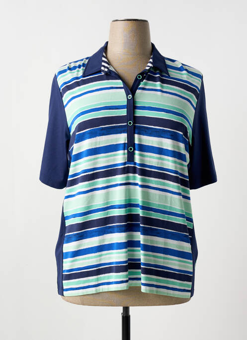 Polo mâneci trei sferturi mâneci scurte albastru RABE femme