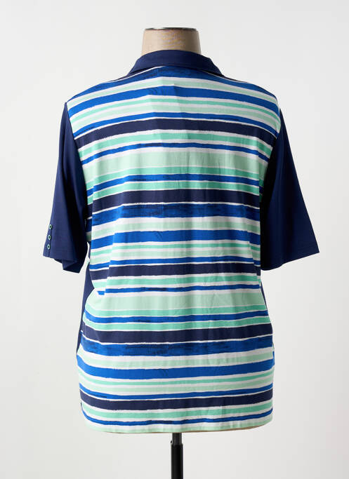 Polo mâneci trei sferturi mâneci scurte albastru RABE femme