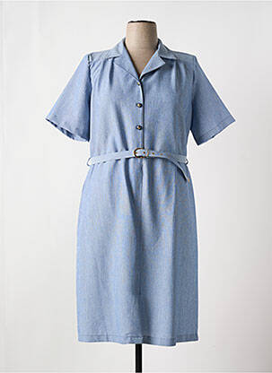 Rochie midi albastru MADIANA femeie