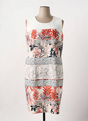 Rochie midi alb CHRISTINE LAURE femeie