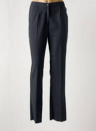 Pantalon drept talie cu cleme talie înaltă gri GEVANA femme