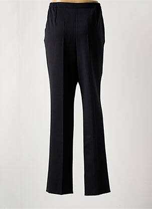 Pantalon drept țesătură crep talie înaltă negru GEVANA femeie