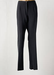 Pantalon drept talie cu cleme talie înaltă gri GEVANA femme