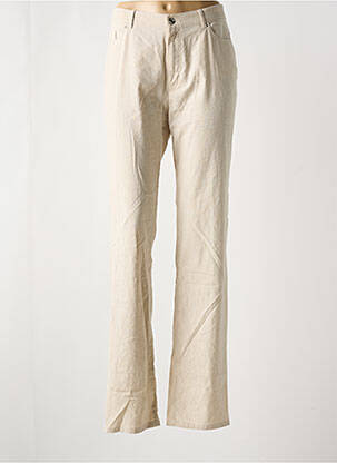 Pantalon drept bej BRUNO SAINT HILAIRE femeie