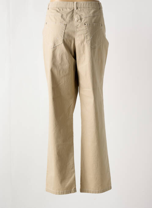 Blugi cu croială dreaptă bej CHRISTINE LAURE femeie