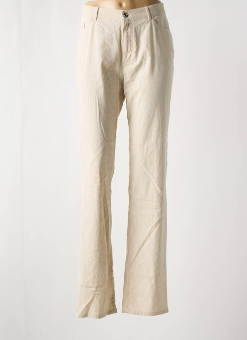 Pantalon drept bej BRUNO SAINT HILAIRE femeie