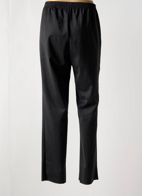 Pantalon drept talie cu cleme talie înaltă gri GEVANA femme