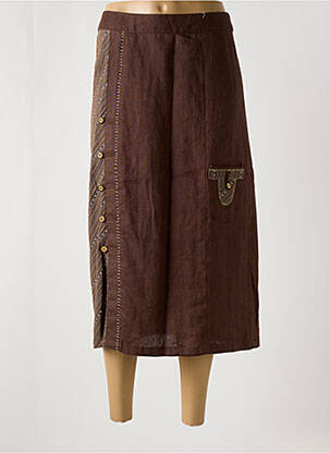 Fustă midi maro JAC JAC femeie