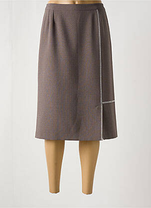 Fustă midi maro GEVANA femeie