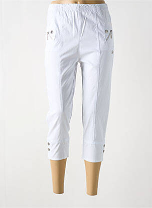 Pantalon trei sferturi alb CHERRY B femeie