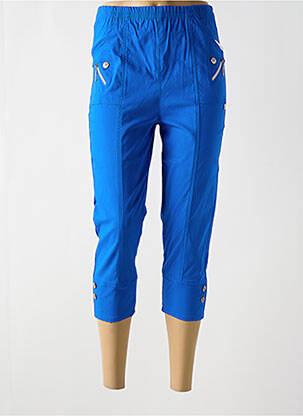Pantalon trei sferturi talie înaltă talie înaltă albastru CHERRY B femeie