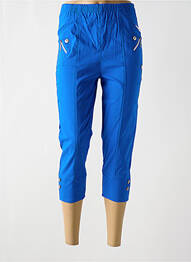 Pantalon trei sferturi talie înaltă talie înaltă albastru CHERRY B femme