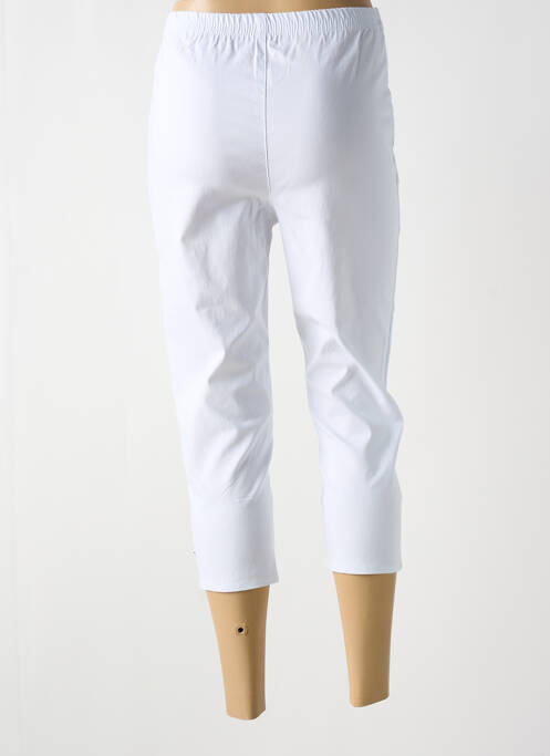 Pantalon trei sferturi alb CHERRY B femeie