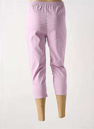 Pantalon trei sferturi talie înaltă talie înaltă violet CHERRY B femeie
