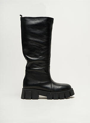 Cizme material neted toc de 4 la 6 cm negru METISSE femeie