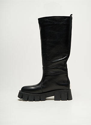 Cizme material neted toc de 4 la 6 cm negru METISSE femeie
