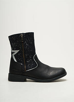 Botine/ghete material neted toc plat până la 3 cm negru KICKERS femeie