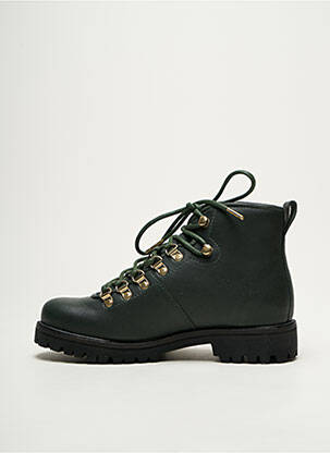 Botine/ghete umplută toc plat până la 3 cm verde BLACKSTONE femeie