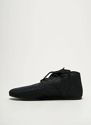 Adidași material neted toc plat până la 3 cm negru ELEVEN PARIS femeie